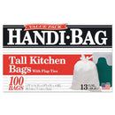 Handi-Bag Super Value Pack, 13 Gal, 0.6 Mil, 23.75" X 28", White, 100/Box - WBIHAB6FK100 - TotalRestroom.com