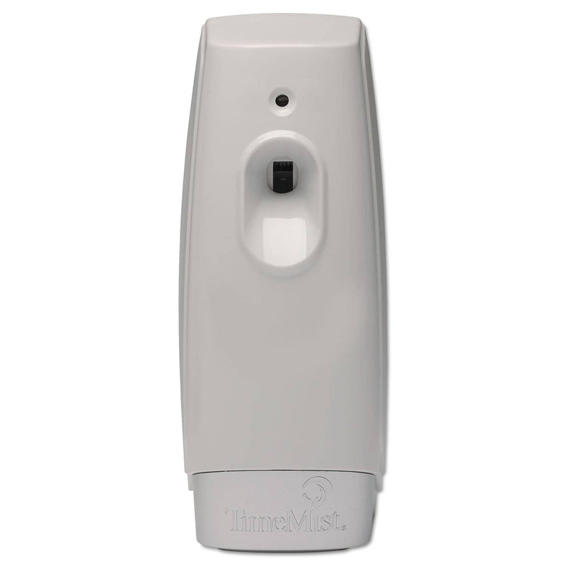 TimeMist Settings Metered Air Freshener Dispenser, 3.4" X 3.4" X 8.25", White - TMS1047809 - TotalRestroom.com