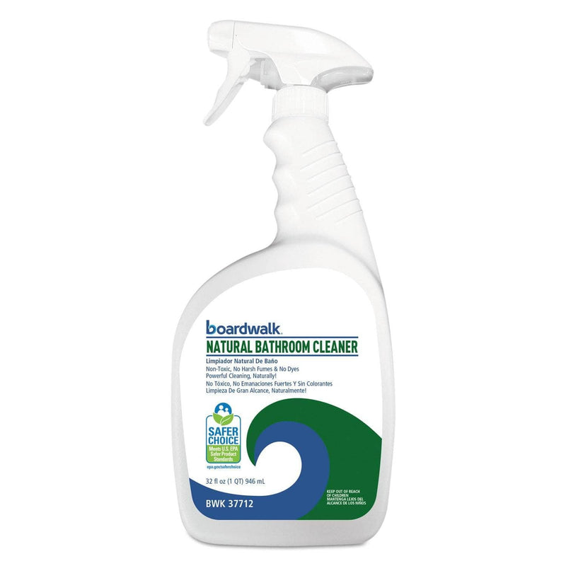 Boardwalk All-Natural Bathroom Cleaner, 32 Oz Spray Bottle, 12/Carton - BWK47712 - TotalRestroom.com