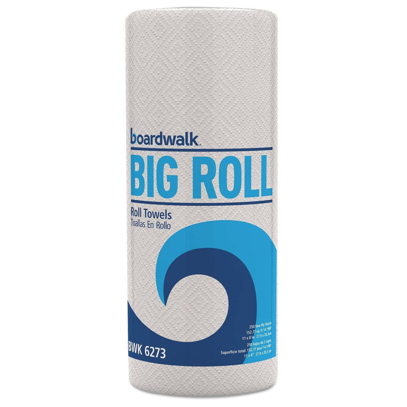 Boardwalk Household Perforated Paper Towel Rolls, 2-Ply, 11 X 8.5, White, 250/Roll, 12 Rolls/Carton - BWK6273 - TotalRestroom.com