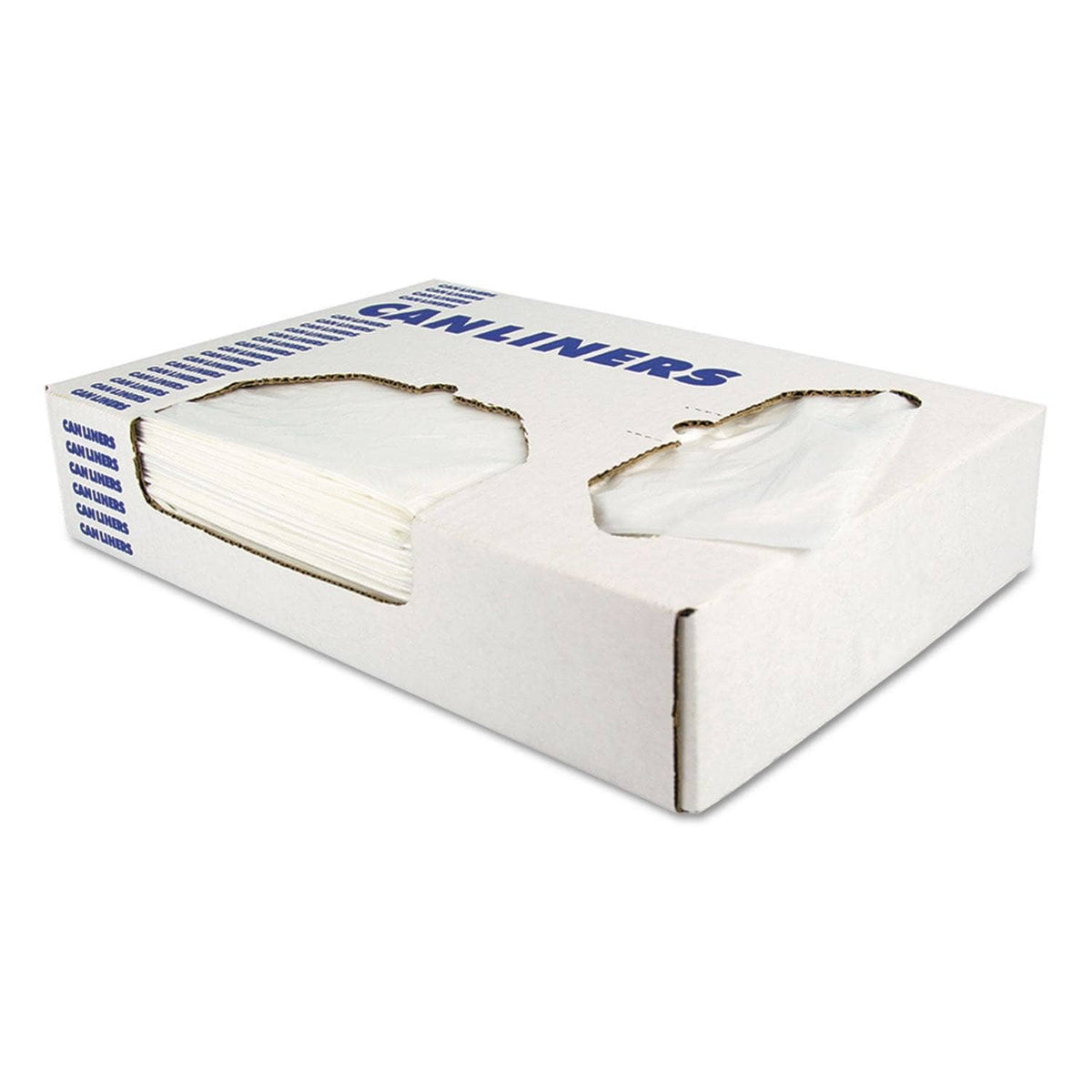 AccuFit Linear Low Density Can Liners With Accufit Sizing, 23 Gal, 0.9 Mil, 28" X 45", Clear, 200/Carton - HERH5645TCR01 - TotalRestroom.com