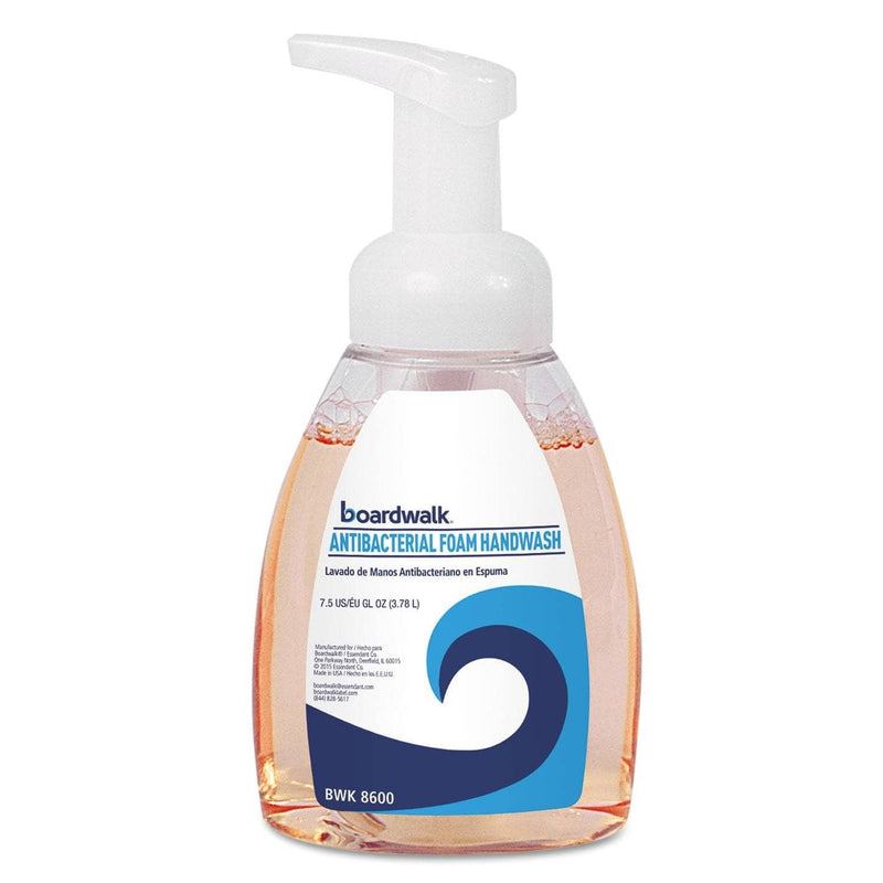 Boardwalk Antibacterial Foam Hand Soap, Fruity, 7.5 Oz Pump Bottle - BWK8600EA - TotalRestroom.com