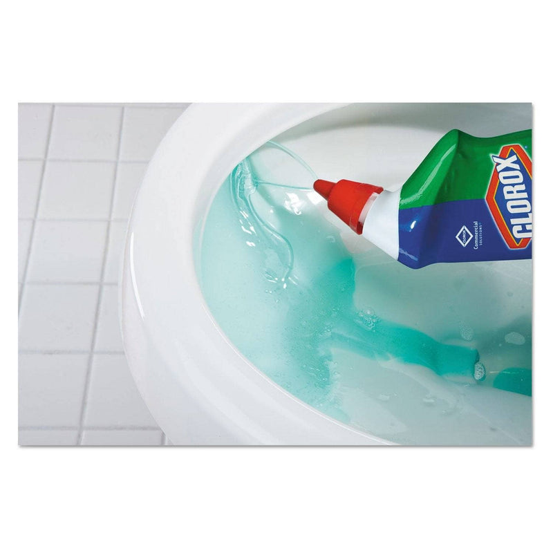 Clorox Toilet Bowl Cleaner With Bleach, Fresh Scent, 24Oz Bottle, 12/Carton - CLO00031CT - TotalRestroom.com
