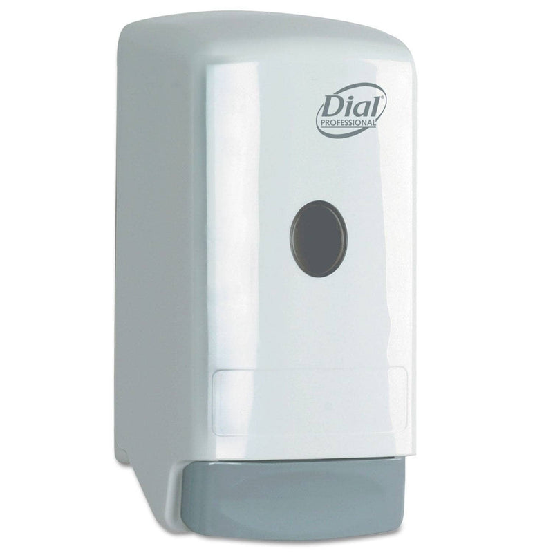 Dial Liquid Soap Dispenser, Model 22, 800 Ml, 5.25" X 4.25" X 10.25", White - DIA03226 - TotalRestroom.com