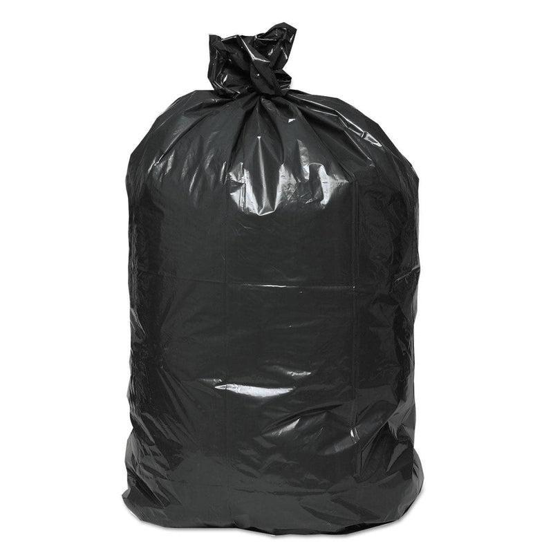 Boardwalk Low Density Repro Can Liners, 45 Gal, 1 Mil, 40" X 48", Black, 100/Carton - BWK527 - TotalRestroom.com