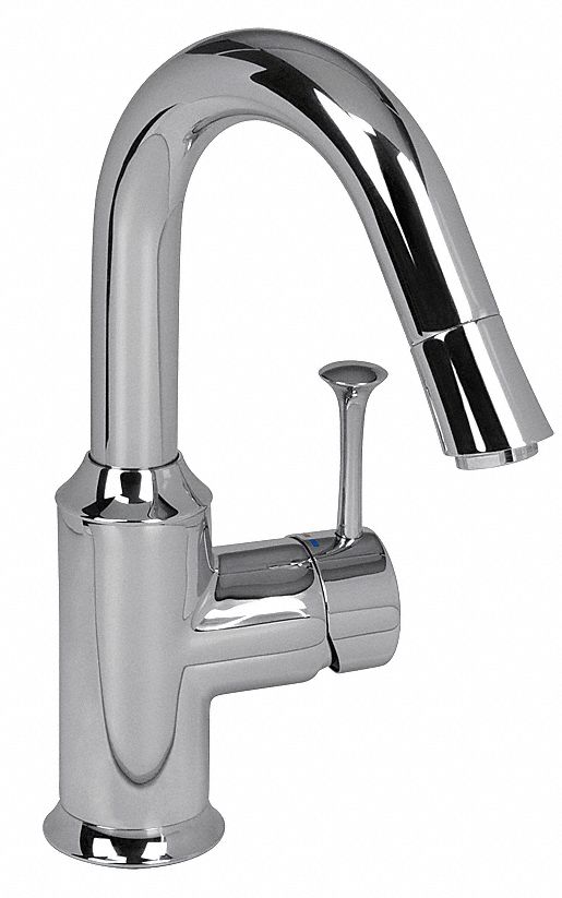 American Standard Chrome, Gooseneck, Bar Faucet, Manual Faucet Activation, 2.20 gpm - 4332400.002