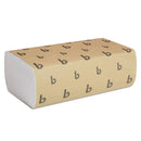 Boardwalk Multifold Paper Towels, White, 9 X 9 9/20, 250 Towels/Pack, 16 Packs/Carton - BWK6200 - TotalRestroom.com