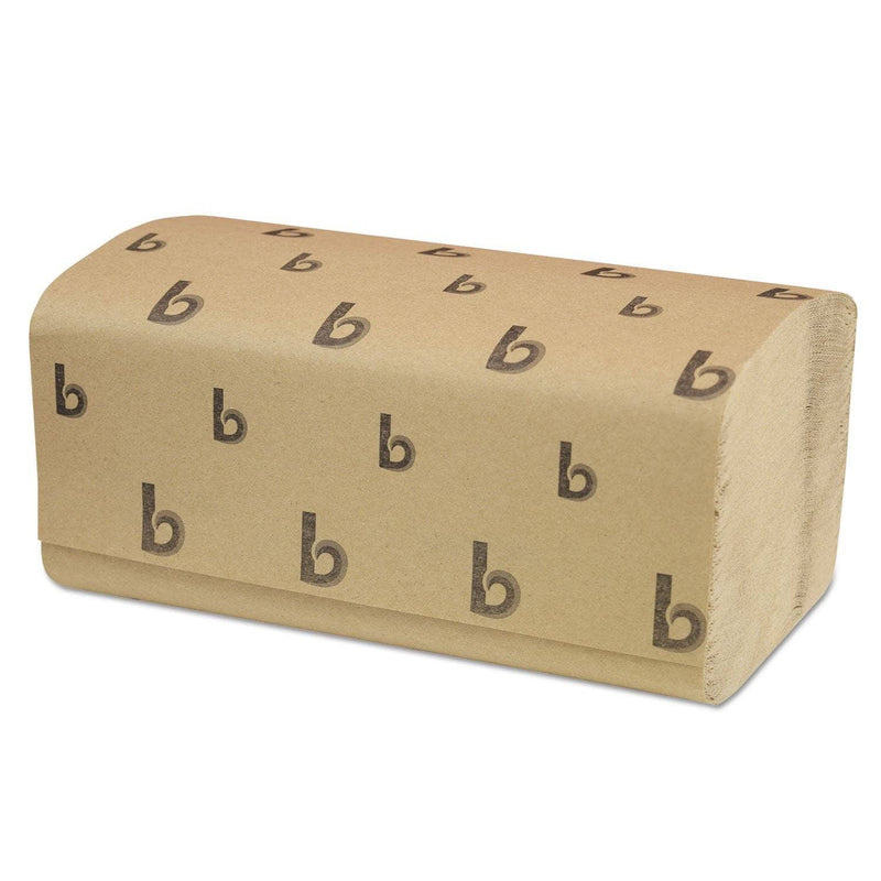 Boardwalk Singlefold Paper Towels, Natural, 9 X 9 9/20, 250/Pack, 16 Packs/Carton - BWK6210 - TotalRestroom.com