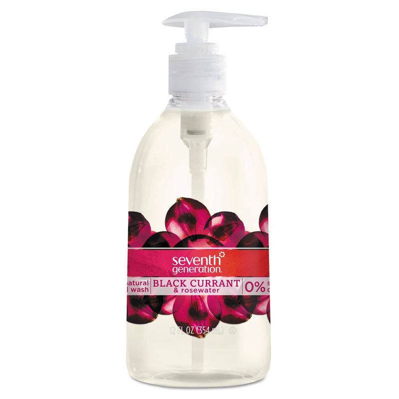 Seventh Generation Natural Hand Wash, Black Currant & Rosewater, 12 Oz Pump Bottle - SEV22946EA - TotalRestroom.com