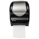 San Jamar Tear-N-Dry Touchless Roll Towel Dispenser, 16 3/4 X 10 X 12 1/2, Black/Silver - SJMT1370BKSS - TotalRestroom.com