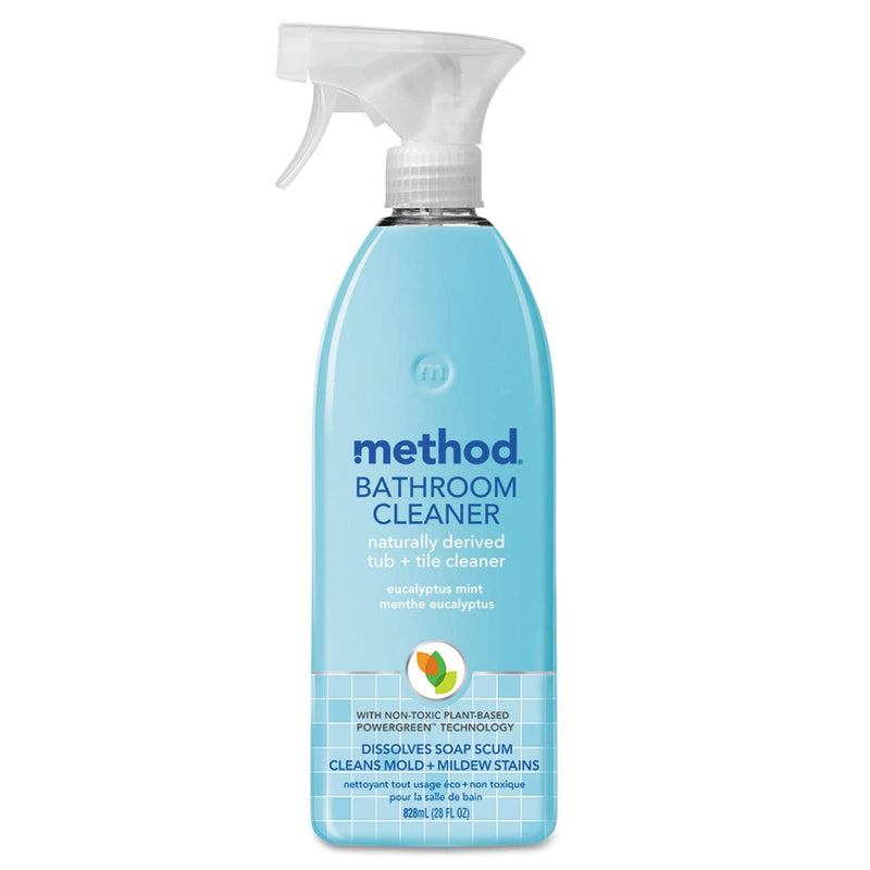 Method Tub & Tile Bathroom, Eucalyptus Mint, 28 Oz Bottle, 8/Carton - MTH00008CT - TotalRestroom.com