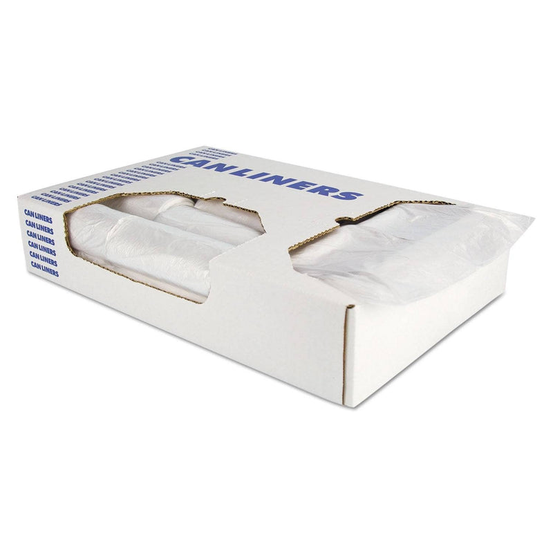 Heritage High-Density Waste Can Liners, 45 Gal, 19 Microns, 40" X 46", Natural, 150/Carton - HERV8046ENR01 - TotalRestroom.com