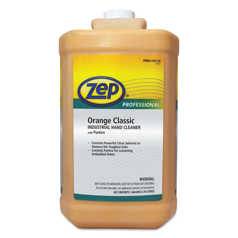 Zep Industrial Hand Cleaner, Orange, 1 Gal Bottle, 4/Carton - ZPE1046475 - TotalRestroom.com