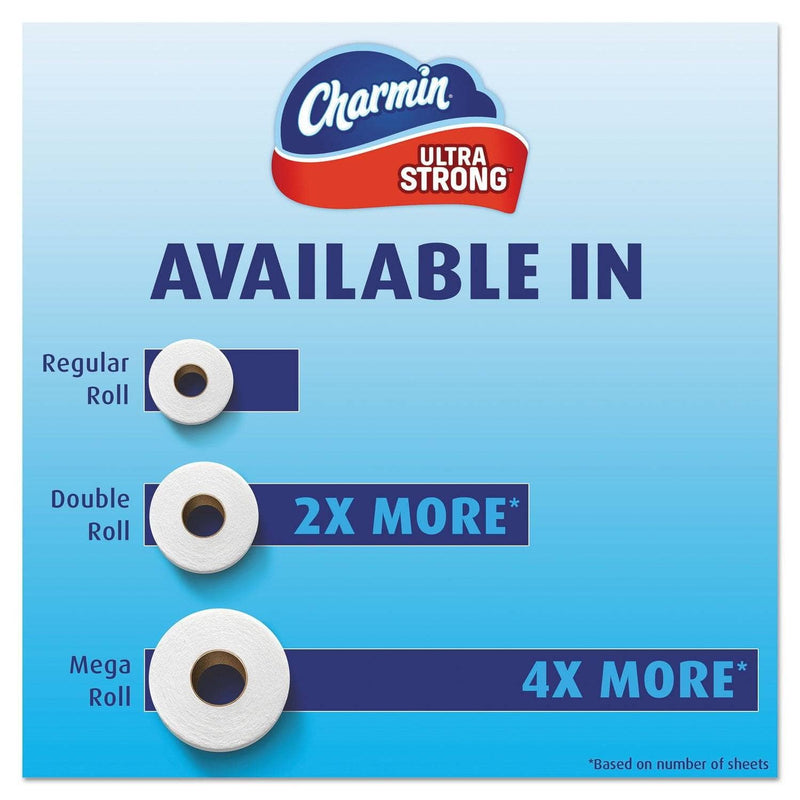 Charmin Ultra Strong Bathroom Tissue, Septic Safe, 2-Ply, White, 4 X 3.92, 71 Sheets/Roll, 4 Rolls/Pack - PGC99015PK - TotalRestroom.com