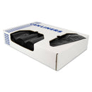Heritage X-Liner Reprocessed Liners, 33 Gal, 1.2 Mil, 33" X 39", Black, 100/Carton - HERX6639SKR01 - TotalRestroom.com