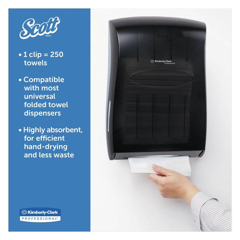 Scott Essential 100% Recycled Fiber Multi-Fold Towels ,9 1/5 X 9 2/5, 250/Pk, 16 Pk/Ct - KCC01804 - TotalRestroom.com