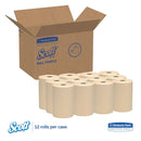 Scott Essential Hard Roll Towel, 100% Recycled, 1.5" Core, 8 X 400 Ft, Natural, 12/Ct - KCC02021 - TotalRestroom.com