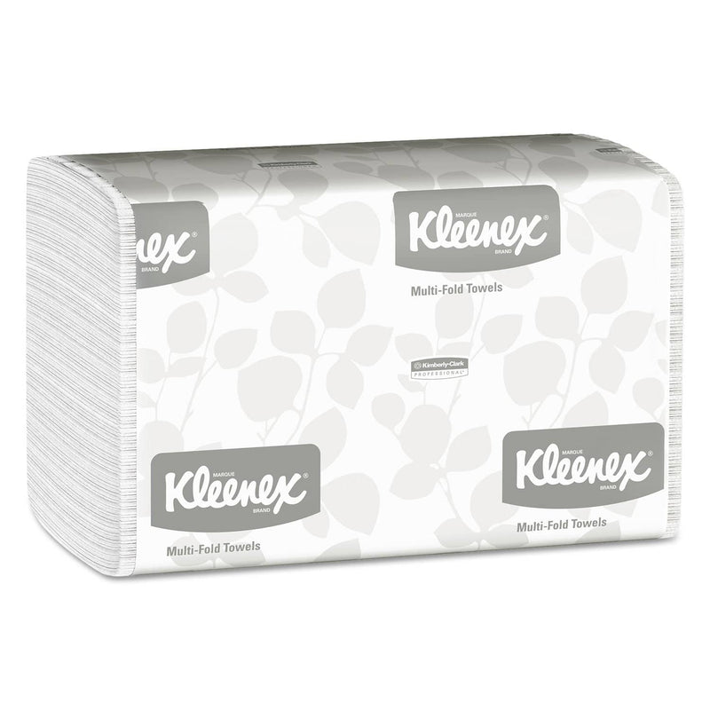 Kleenex Multi-Fold Paper Towels, 9 1/5 X 9 2/5, White, 150/Pack, 16 Packs/Carton - KCC01890 - TotalRestroom.com