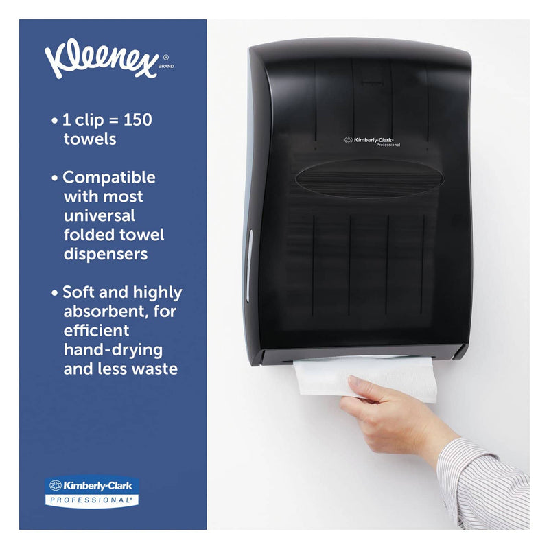 Kleenex Multi-Fold Paper Towels, 9 1/5 X 9 2/5, White, 150/Pack, 16 Packs/Carton - KCC01890 - TotalRestroom.com