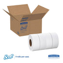 Scott Essential Jrt Jumbo Roll Bathroom Tissue, Septic Safe, 2-Ply, White, 1000 Ft, 4 Rolls/Carton - KCC03148 - TotalRestroom.com
