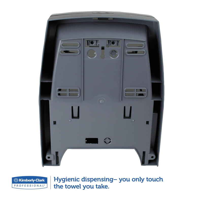 Kimberly-Clark Sanitouch Hard Roll Towel Dispenser, 12 63/100W X 10 1/5D X 16 13/100H, Smoke - KCC09996 - TotalRestroom.com