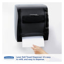 Kimberly-Clark Lev-R-Matic Roll Towel Dispenser, 13 3/10W X 9 4/5D X 13 1/2H, Smoke - KCC09765 - TotalRestroom.com