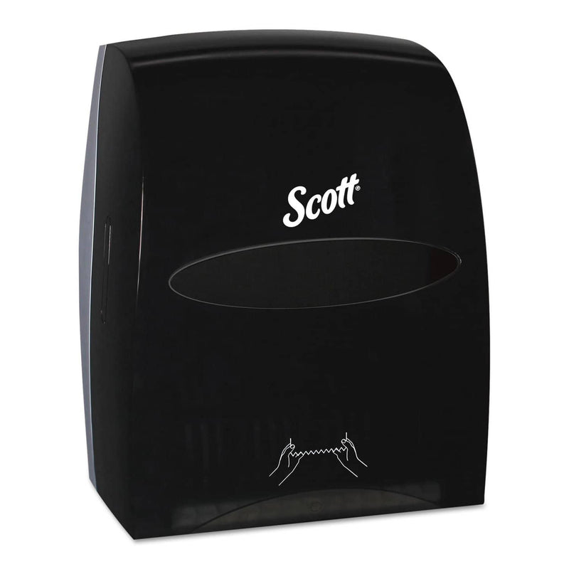 Scott Essential Manual Hard Roll Towel Dispenser, 13.06 X 11 X 16.94, Black - KCC46253 - TotalRestroom.com