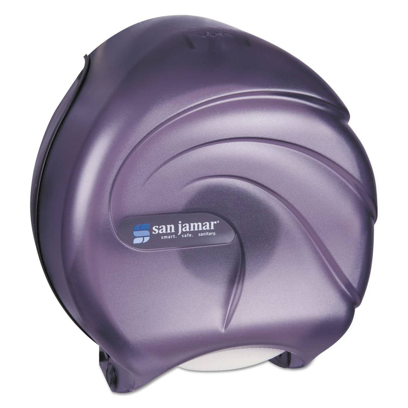 San Jamar Single Jbt Tissue Dispenser, Oceans, 10 1/4 X 5 5/8 X 12, Black Pearl - SJMR2090TBK - TotalRestroom.com