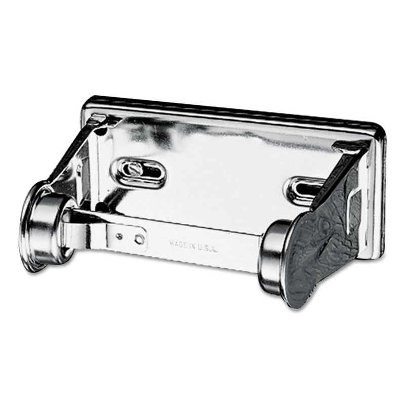 San Jamar Locking Toilet Paper Dispenser, 6 X 4 1/2 X 2 3/4, Chrome - SJMR200XC - TotalRestroom.com