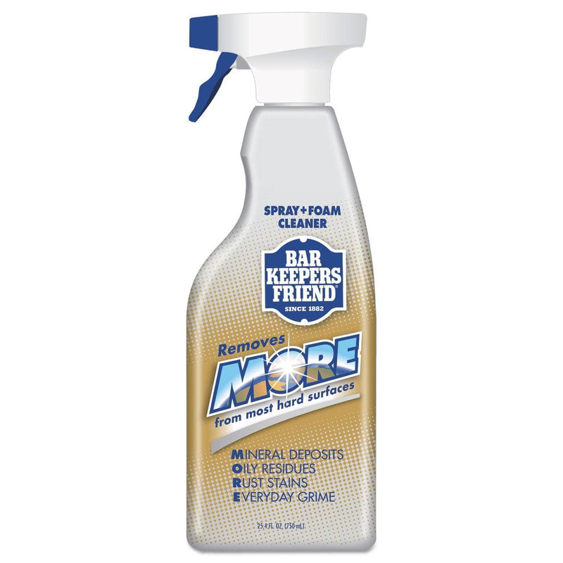 Bar Keepers Friend More Spray + Foam Cleaner, 25.4 Oz Spray Bottle, Citrus, 6/Carton - BKF11727 - TotalRestroom.com