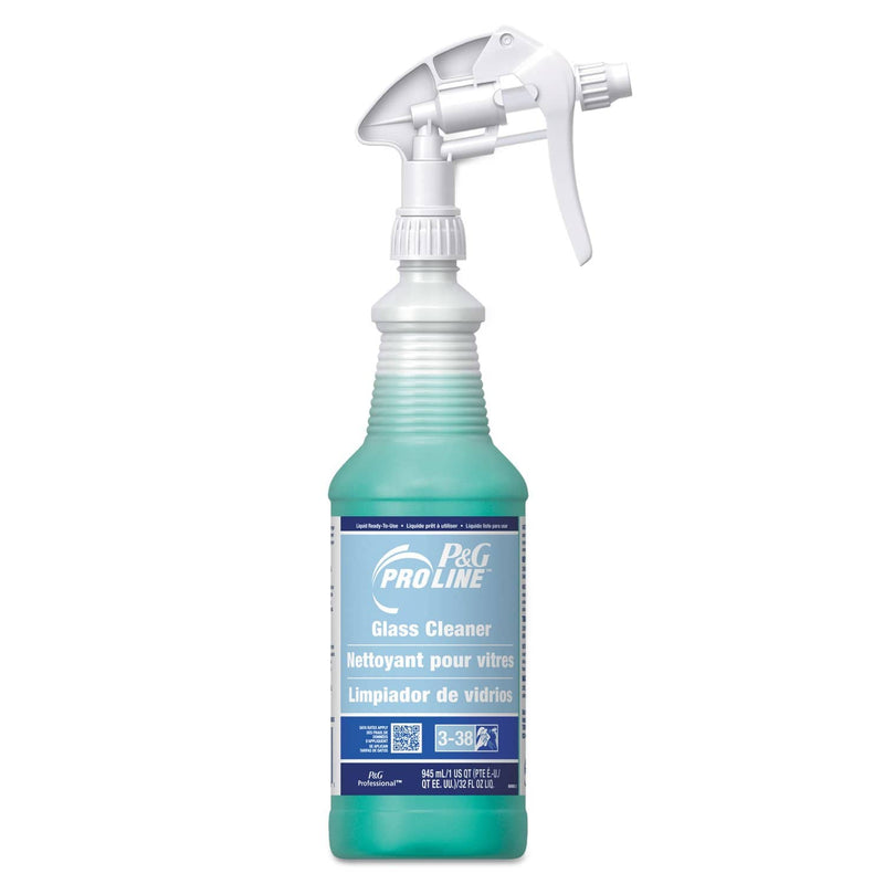 P&G Pro Line Glass Cleaner, Fresh Scent, 32 Oz Spray Bottle, 12/Carton - PGC05198 - TotalRestroom.com