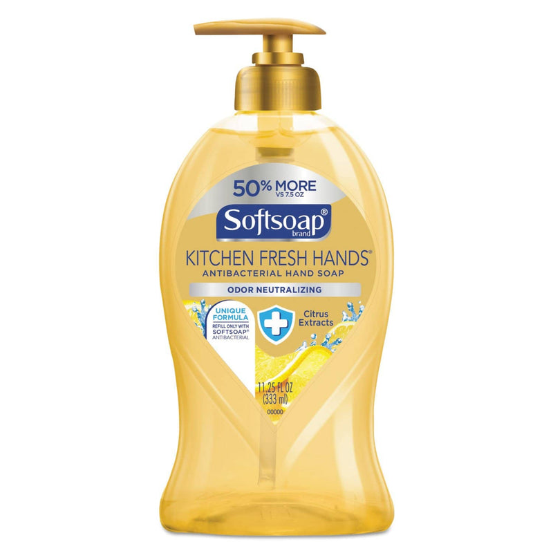Softsoap Antibacterial Hand Soap, Citrus, 11 1/4 Oz Pump Bottle, 6/Carton - CPC45096 - TotalRestroom.com