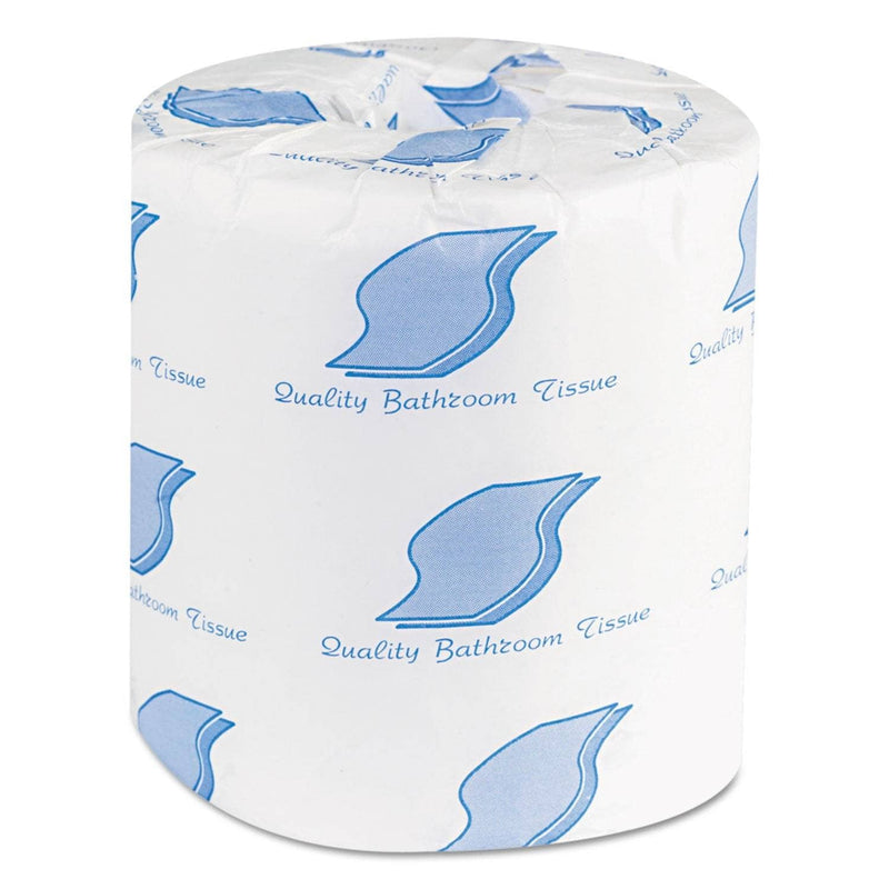 GEN Bath Tissue, Individually Wrapped, Septic Safe, 2-Ply, White, 500 Sheets/Roll, 96 Roll/Carton - GEN500R
