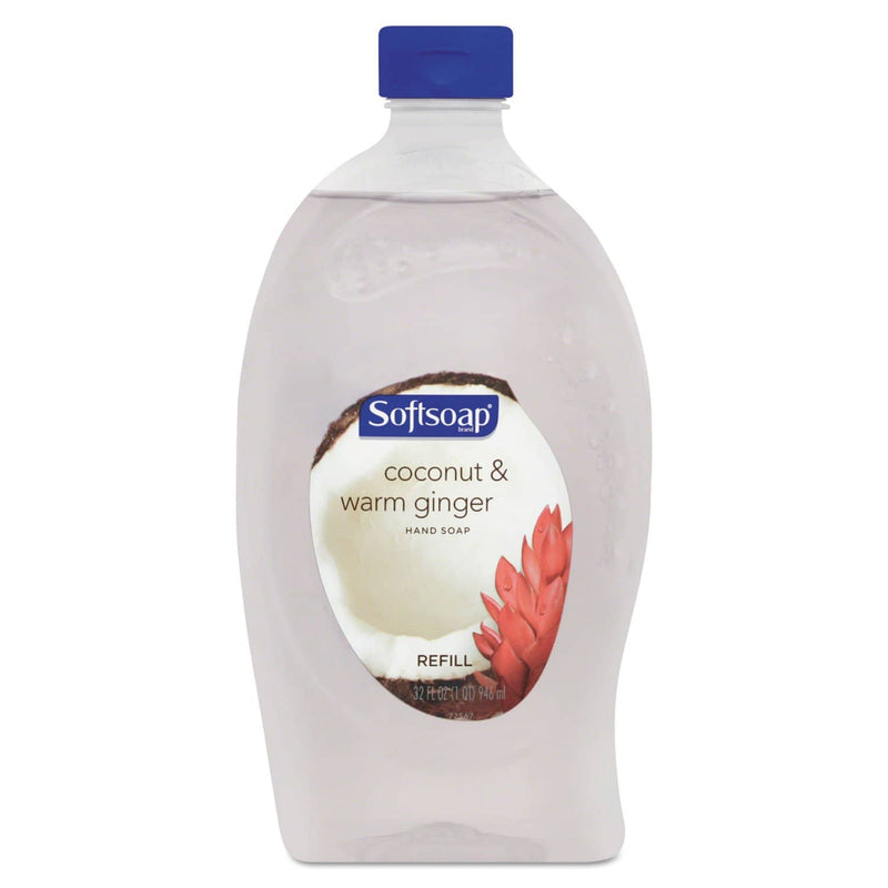 Softsoap Liquid Hand Soap Refill, Coconut & Warm Ginger, 32 Oz Bottle - CPC26242EA - TotalRestroom.com