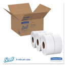 Scott Essential Jrt Extra Long, Septic Safe, 1-Ply, White, 4000 Ft, 6 Rolls/Carton - KCC07202 - TotalRestroom.com