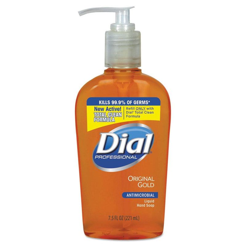 Dial Gold Antimicrobial Hand Soap, Floral Fragrance, 7.5 Oz Pump Bottle, 12/Carton - DIA84014CT - TotalRestroom.com