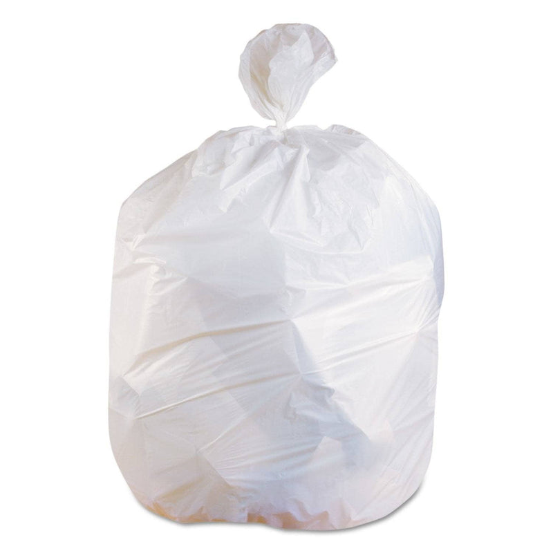 Heritage Linear Low-Density Can Liners, 45 Gal, 0.75 Mil, 40" X 46", White, 100/Carton - HERH8046EW - TotalRestroom.com