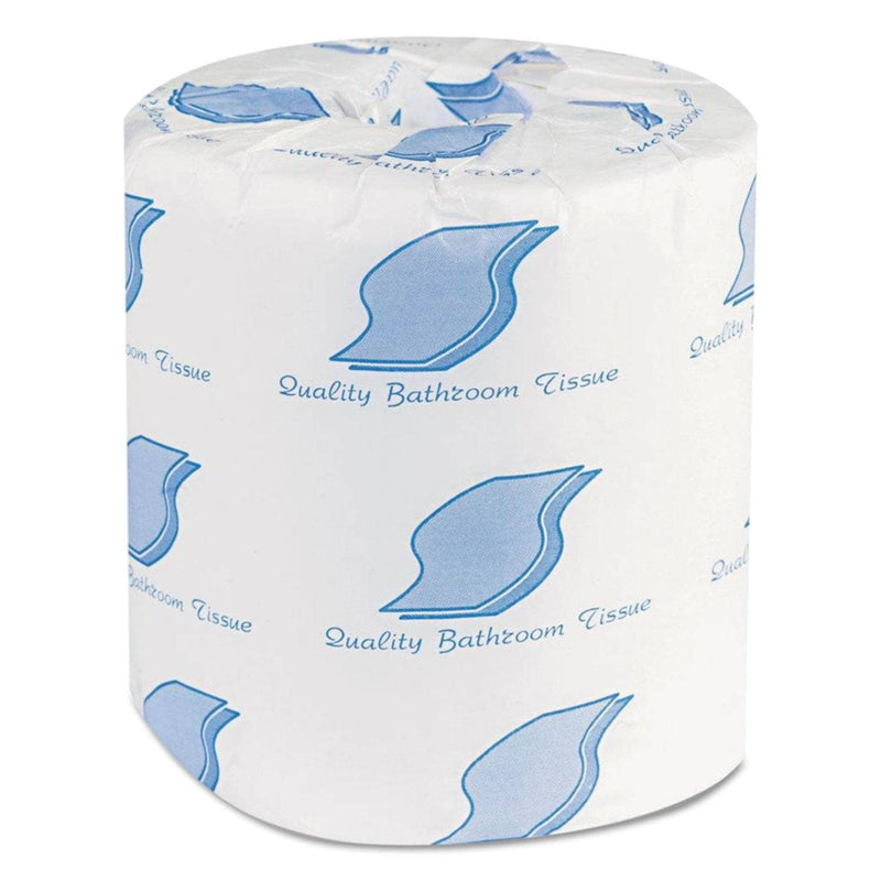 GEN Bathroom Tissues, Septic Safe, 2-Ply, White, 500 Sheets/Roll, 96 Rolls/Carton - GEN201 - TotalRestroom.com