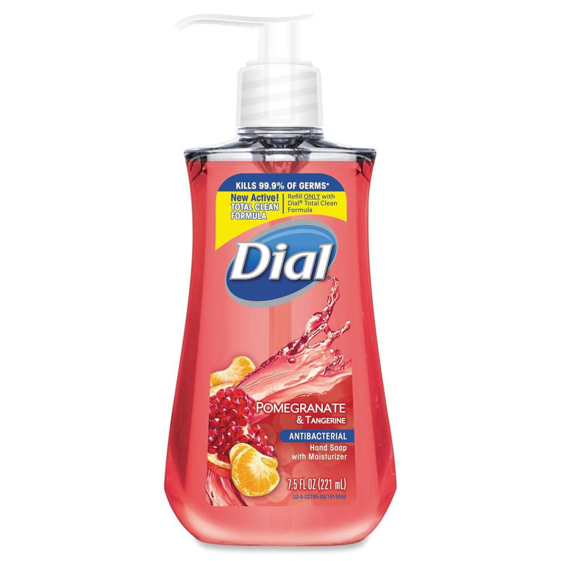 Dial Antibacterial Liquid Soap, 7.5 Oz Pump Bottle, Pomegranate And Tangerine, 12/Carton - DIA08513CT - TotalRestroom.com