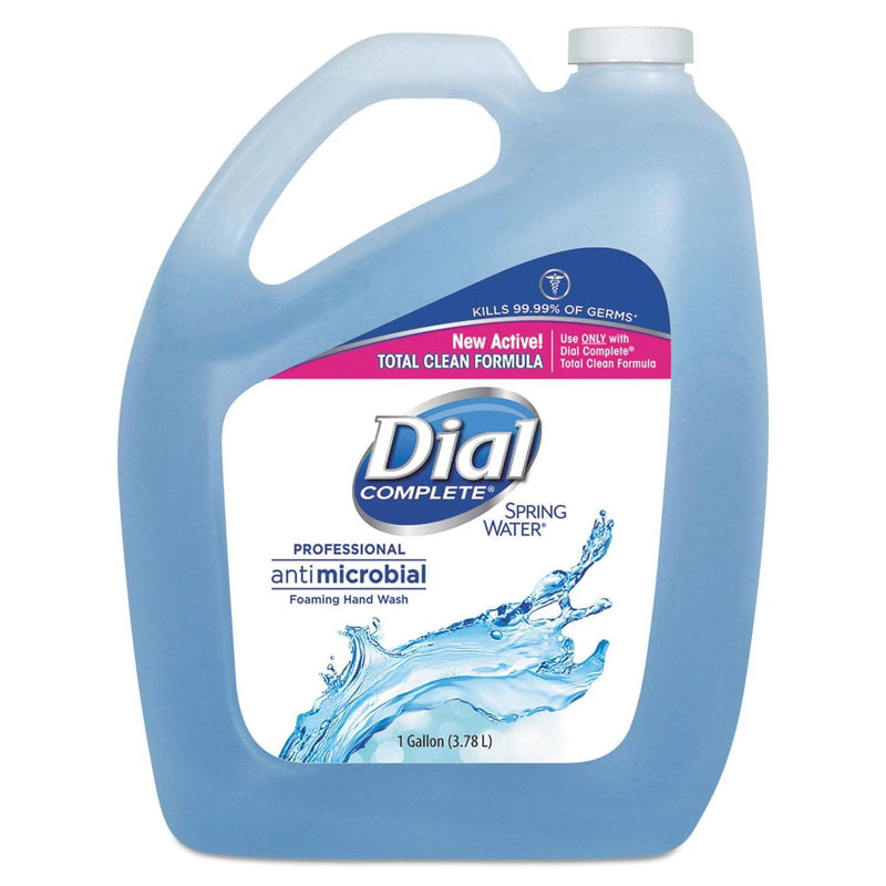 Dial Antimicrobial Foaming Hand Wash, Spring Water, 1 Gal Bottle - DIA15922EA - TotalRestroom.com