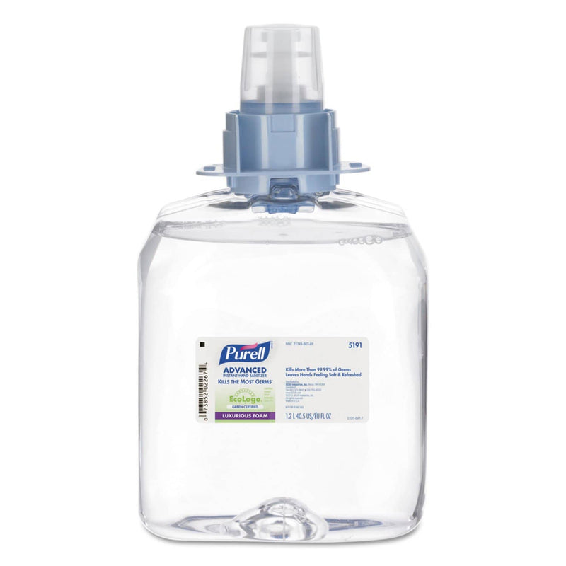 Purell Advanced Green Certified Instant Hand Sanitizer Foam, 1200 Ml Fmx Refill, 3/Ct - GOJ519103 - TotalRestroom.com