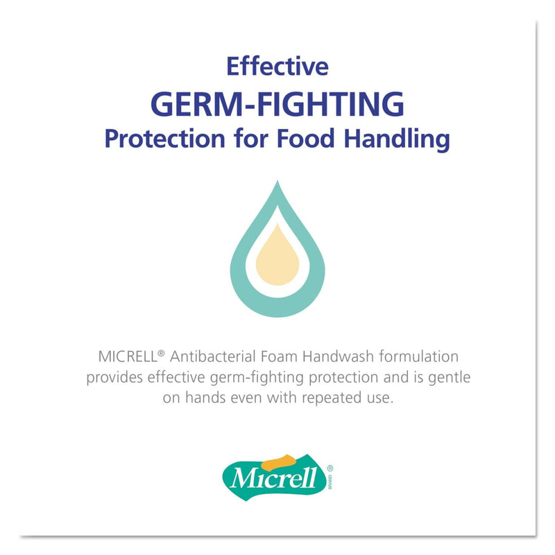 Micrell Antibacterial Foam Handwash, Floral Scent, 1250 Ml Refill. 3/Carton - GOJ515703 - TotalRestroom.com