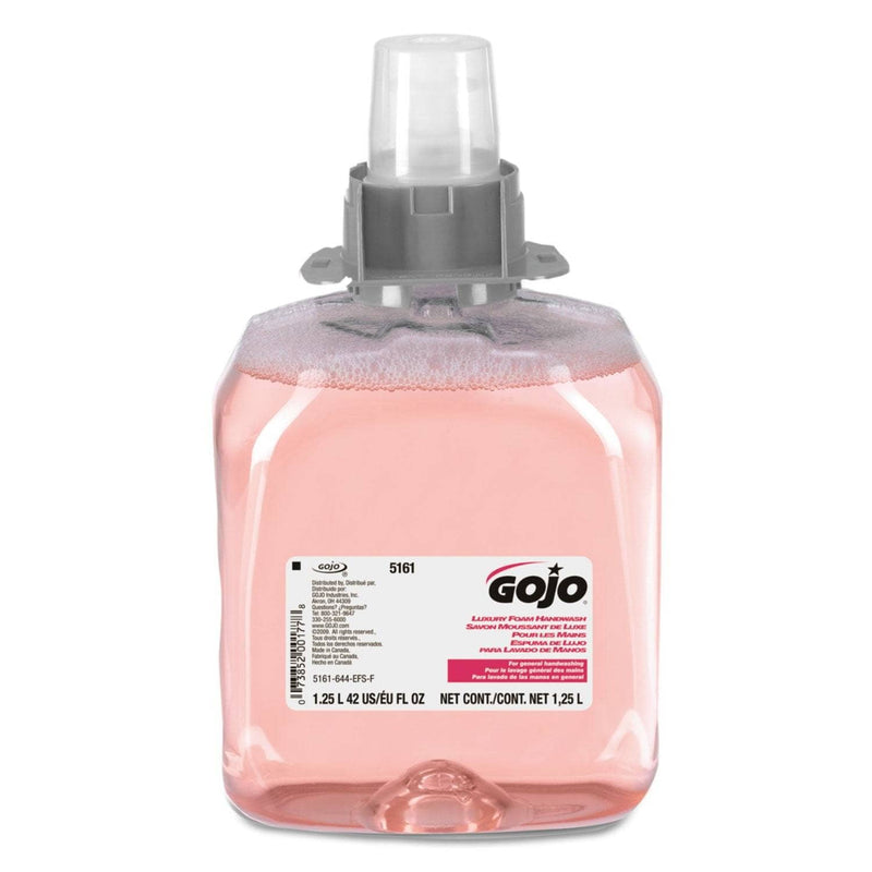Gojo Fmx-12 Luxury Foam Hand Wash, Cranberry, Fmx-12 Dispenser, 1250Ml Pump - GOJ516103EA - TotalRestroom.com