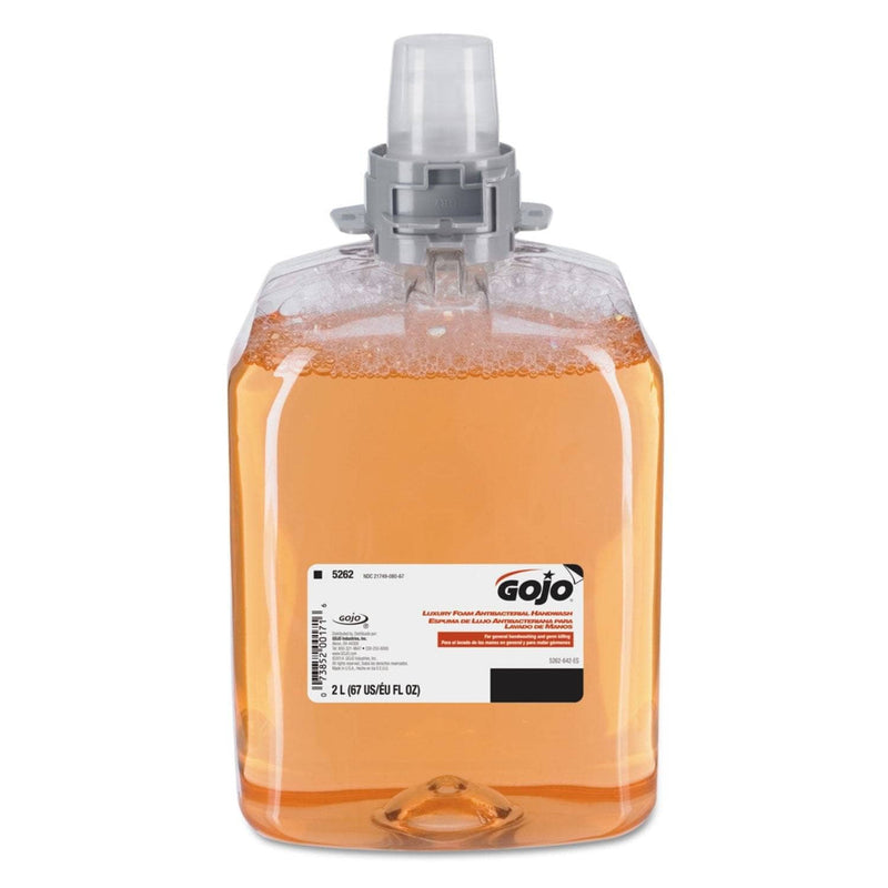 Gojo Fmx 20 Luxury Foam Antibacterial Handwash, Fresh Fruit, 2000 Ml, 2/Carton - GOJ526202 - TotalRestroom.com