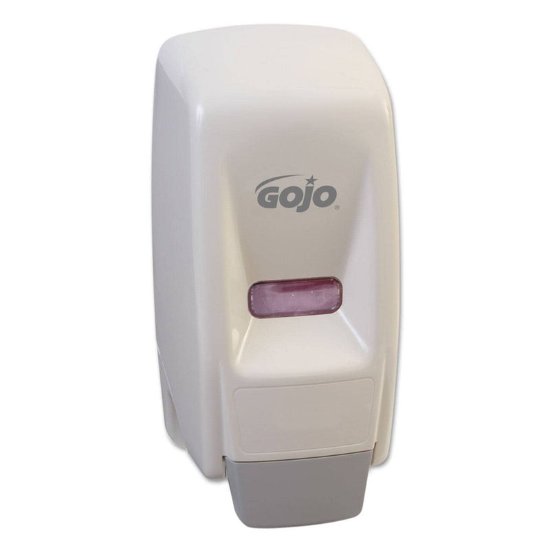 Gojo Bag-In-Box Liquid Soap Dispenser, 800 Ml, 5.75" X 5.5" X 5.13", White - GOJ903412 - TotalRestroom.com