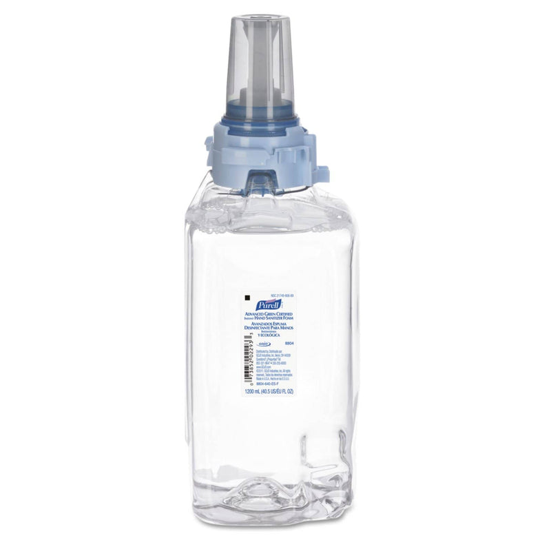 Purell Advanced Hand Sanitizer Green Certified Foam Refill, 1200 Ml, Fragrance Free - GOJ880403EA - TotalRestroom.com