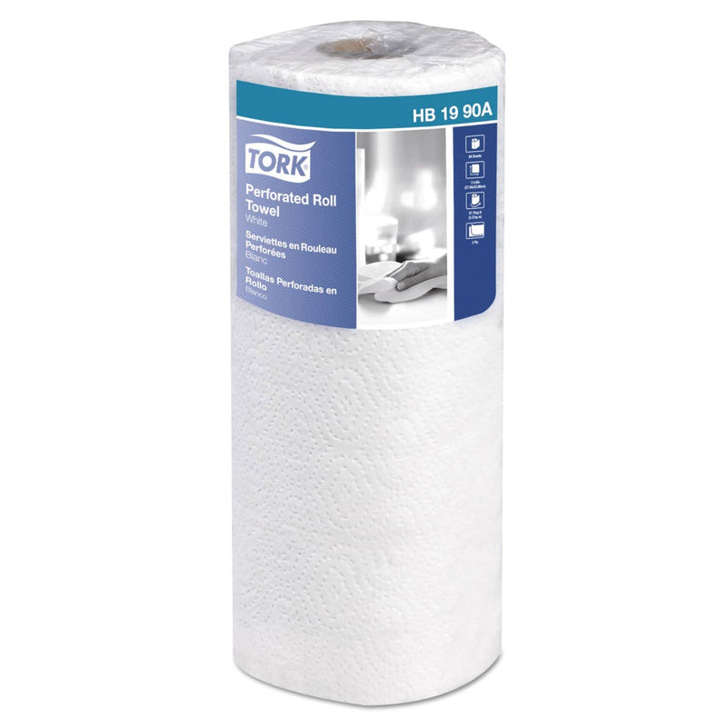 Tork Universal Perforated Towel Roll, 2-Ply, 11 X 9, White, 84/Roll, 30Rolls/Carton - TRKHB1990A - TotalRestroom.com