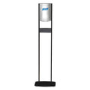 Purell Elite LTX Floor Stand Foam Hand Sanitizer Dispenser Station, 1200 Ml, 15.25" X 9.86" X 58.1", Chrome/Black - GOJ2456DS - TotalRestroom.com