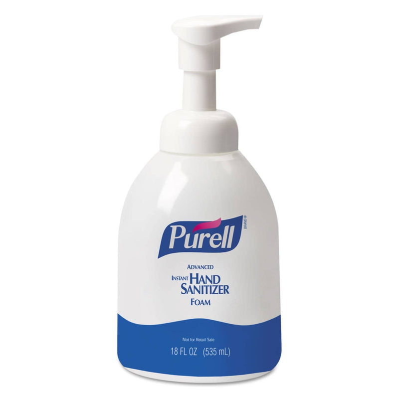 Purell Advanced Foaming Hand Sanitizer, 18 Oz, Pump Bottle, 4/Carton - GOJ579204CT - TotalRestroom.com