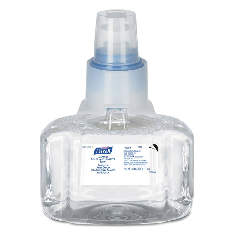 Purell Advanced Hand Sanitizer Foam, Ltx-7, 700 Ml Refill, 3/Carton - GOJ130503CT - TotalRestroom.com